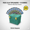⚡️🐉 Pack Rayquaza — Caja Toploaders + 10 Sobres Blue Sky