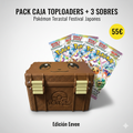 Pack Eevee — Caja Toploaders + 3 Sobres Terastal Festival Coreano