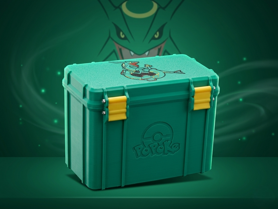 Caja para Cartas Gradeadas/Slabs (16) – Rayquaza | PoPokeBox